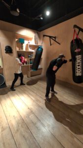 Trainieren und ohne Ende Boxen